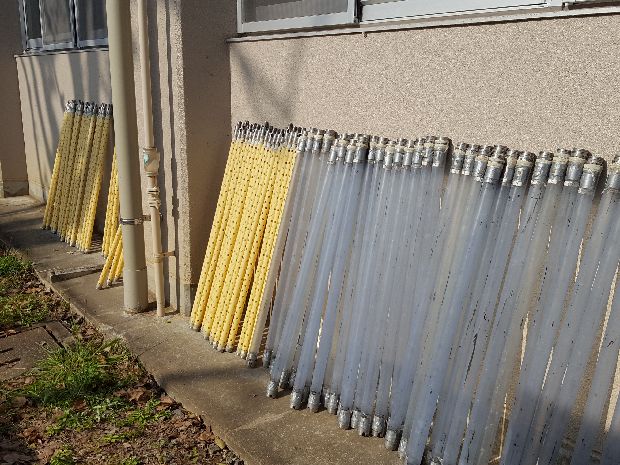 帰ってから部品を洗いました